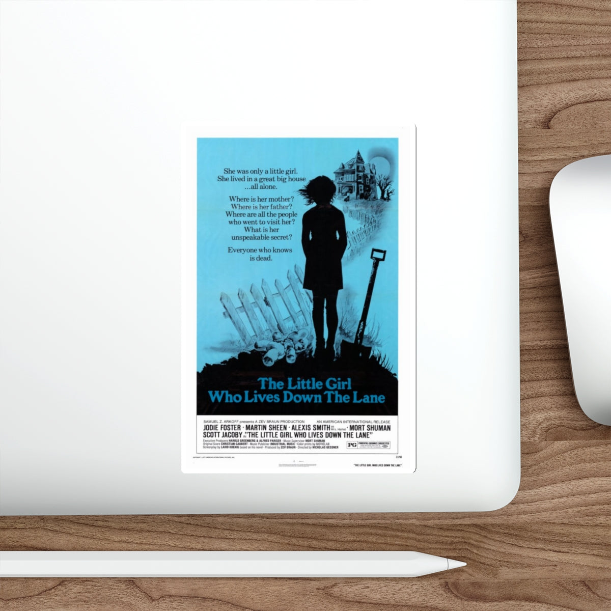 THE LITTLE GIRL WHO LIVES DOWN THE LANE 1976 Movie Poster STICKER Vinyl Die-Cut Decal-The Sticker Space