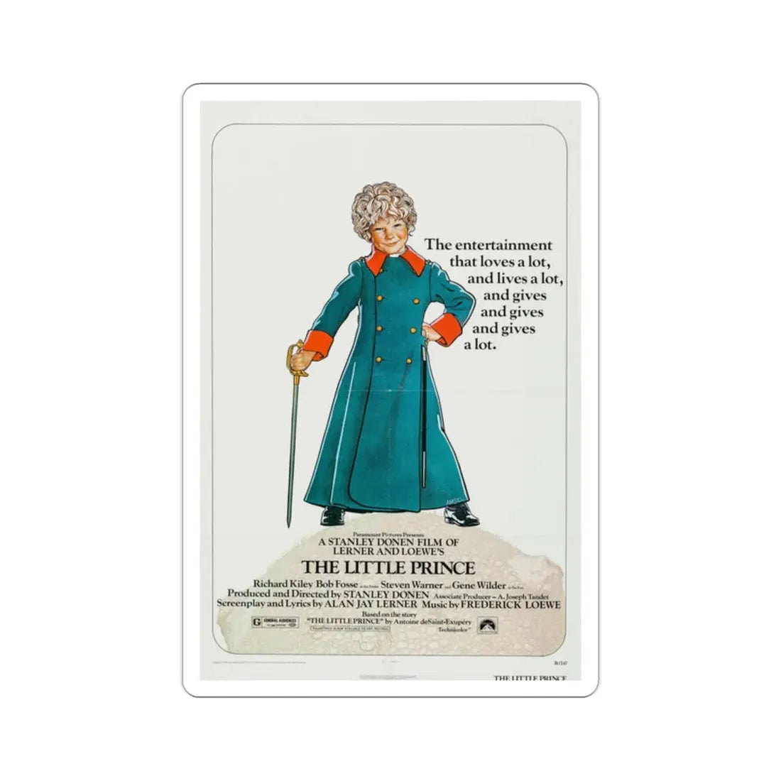 The Little Prince 1974 Movie Poster STICKER Vinyl Die-Cut Decal 2 Inch - The Sticker Space