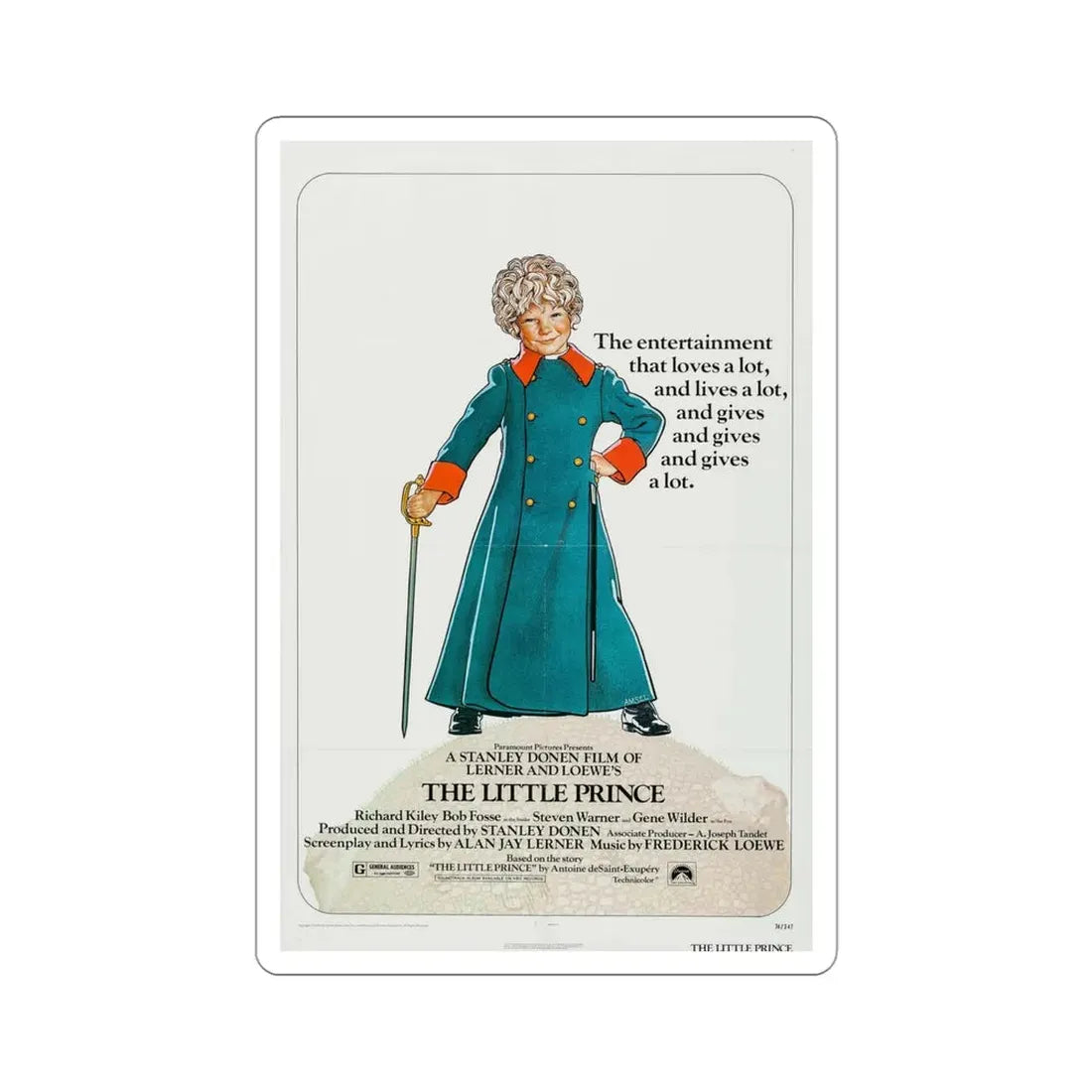 The Little Prince 1974 Movie Poster STICKER Vinyl Die-Cut Decal 4 Inch - The Sticker Space