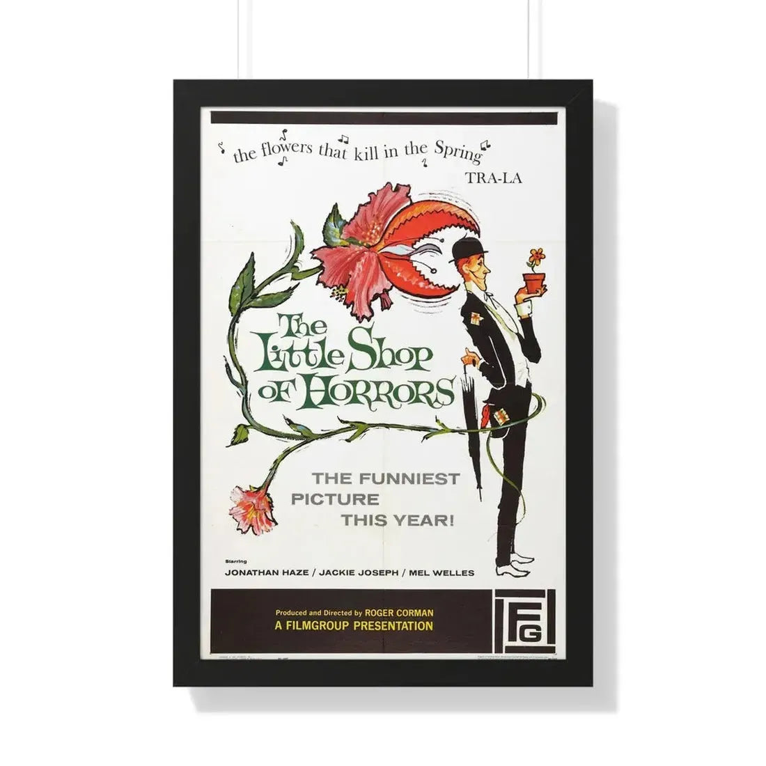 THE LITTLE SHOP OF HORRORS 1986 - Framed Movie Poster 20" x 30" Black - The Sticker Space