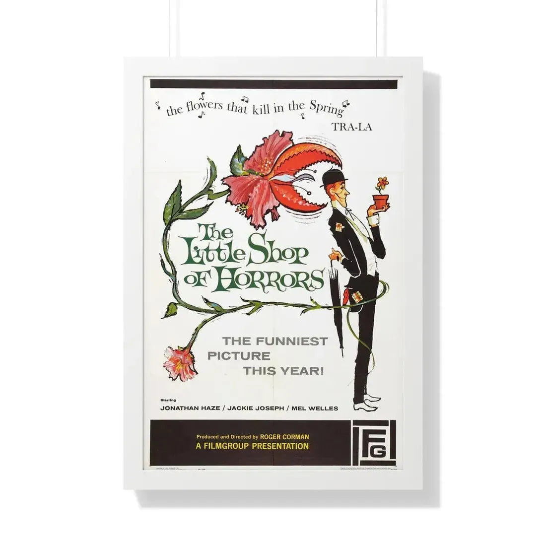 THE LITTLE SHOP OF HORRORS 1986 - Framed Movie Poster 20" x 30" White - The Sticker Space