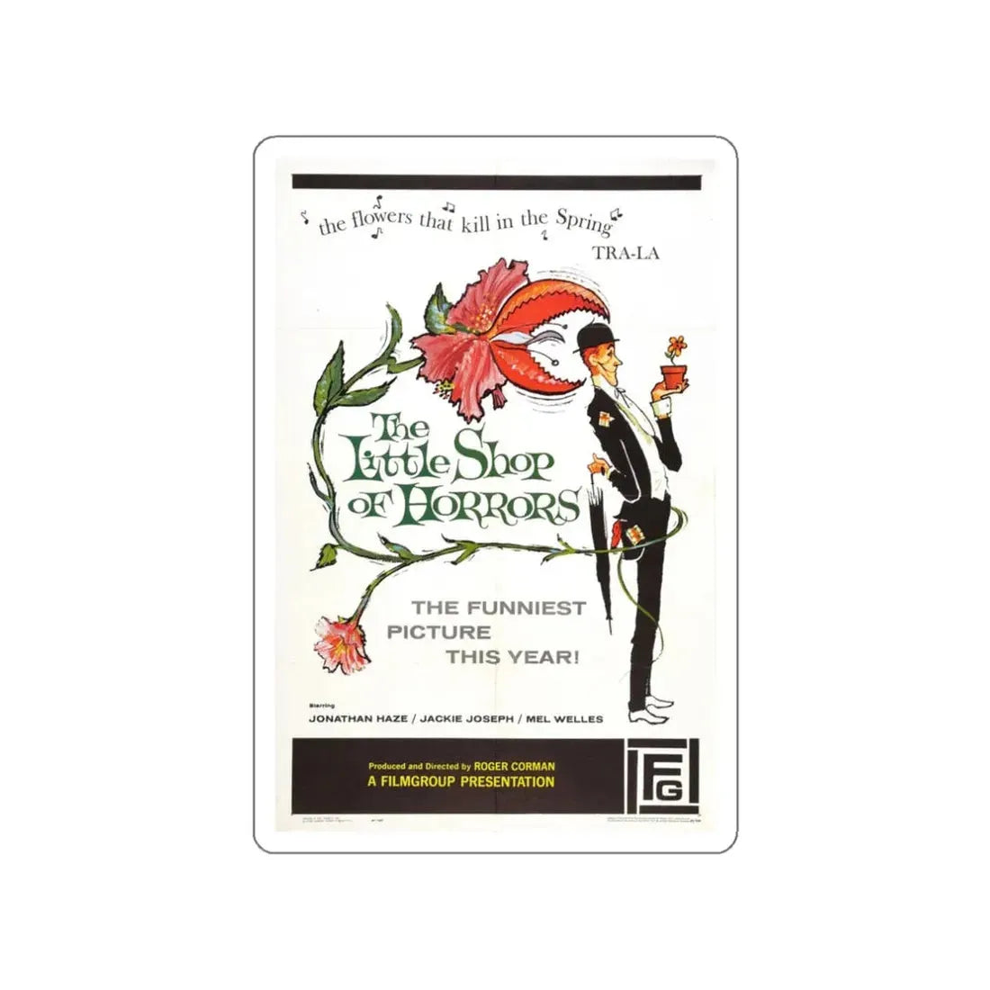 THE LITTLE SHOP OF HORRORS 1986 Movie Poster STICKER Vinyl Die-Cut Decal 3 Inch - The Sticker Space