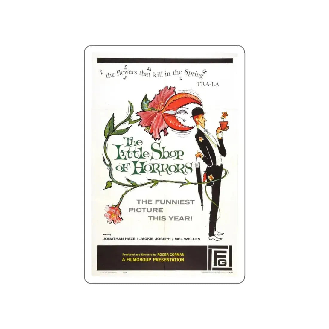 THE LITTLE SHOP OF HORRORS 1986 Movie Poster STICKER Vinyl Die-Cut Decal 6 Inch - The Sticker Space