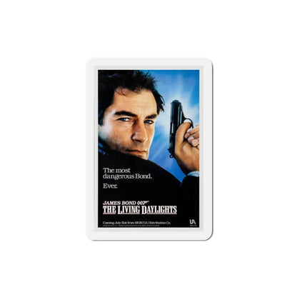 The Living Daylights 1987 Movie Poster Refrigerator Magnet 3 Inch - The Sticker Space