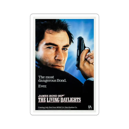 The Living Daylights 1987 Movie Poster STICKER Vinyl Die-Cut Decal 4 Inch - The Sticker Space
