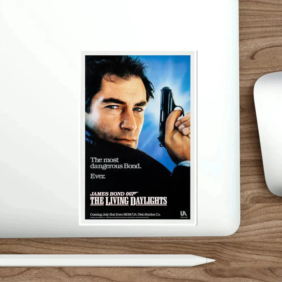 The Living Daylights 1987 Movie Poster STICKER Vinyl Die-Cut Decal - The Sticker Space
