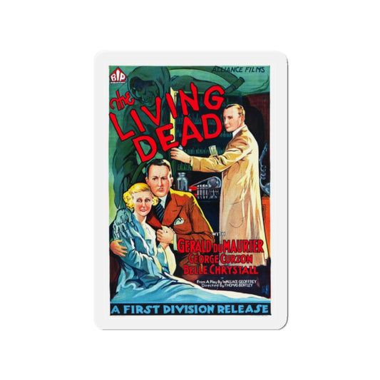 THE LIVING DEAD 1934 Movie Poster - Refrigerator Magnet-2" x 2"-The Sticker Space