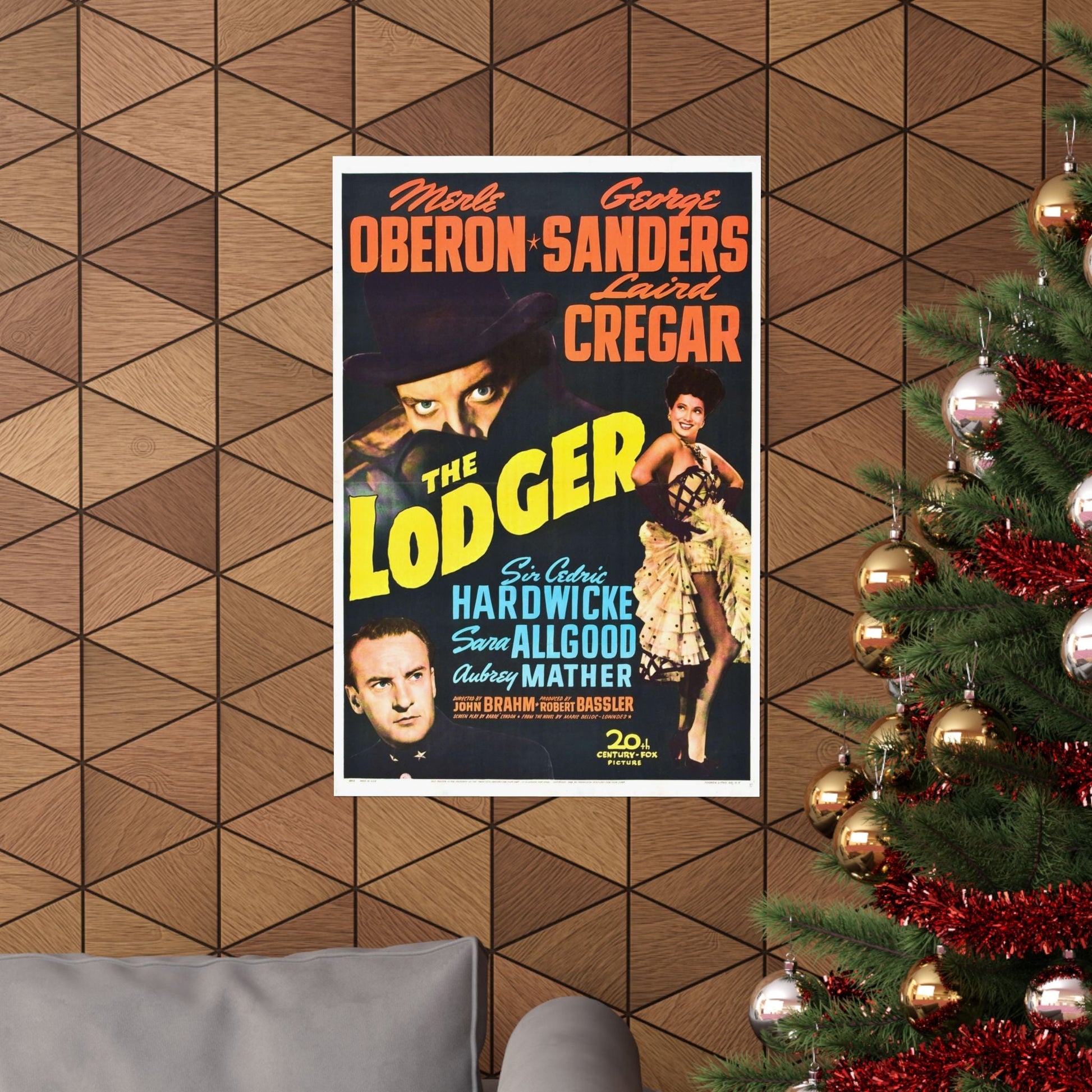 THE LODGER 1944 - Paper Movie Poster-The Sticker Space