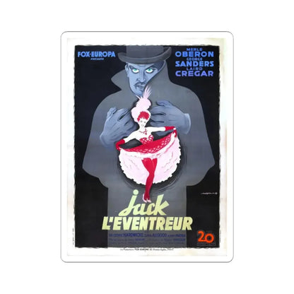 THE LODGER (FRENCH) 1944 Movie Poster - STICKER Vinyl Kiss-Cut Decal 2 Inch White - The Sticker Space