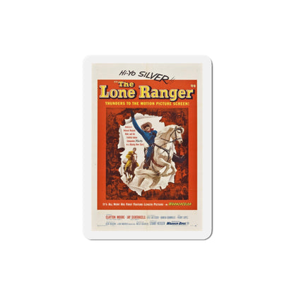 The Lone Ranger 1956 Movie Poster Die-Cut Magnet-3 Inch-The Sticker Space