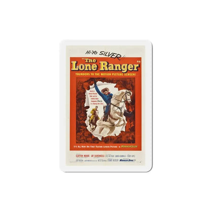 The Lone Ranger 1956 Movie Poster Refrigerator Magnet 3 Inch - The Sticker Space