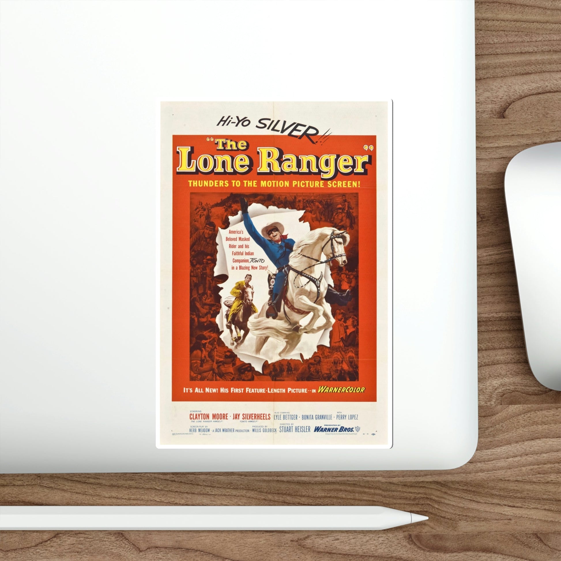 The Lone Ranger 1956 Movie Poster STICKER Vinyl Die-Cut Decal-The Sticker Space