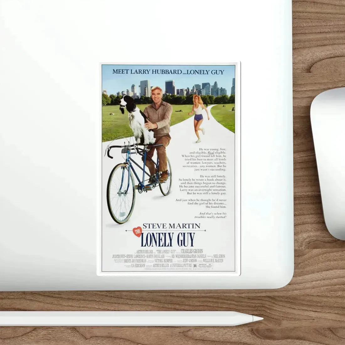 The Lonely Guy 1984 Movie Poster STICKER Vinyl Die-Cut Decal - The Sticker Space