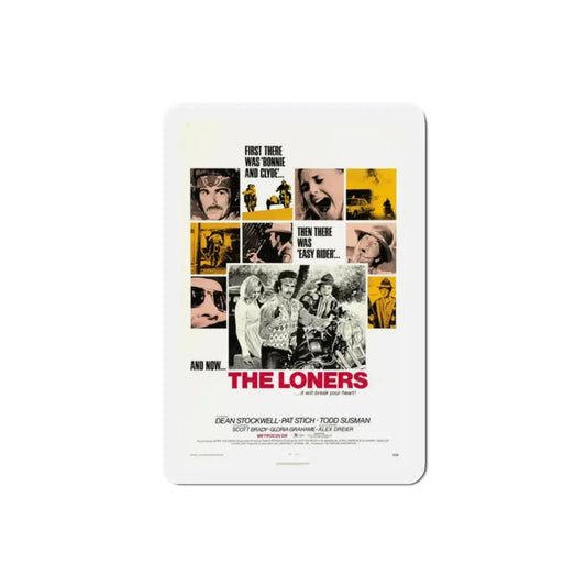 The Loners 1972 Movie Poster Refrigerator Magnet 2 Inch - The Sticker Space