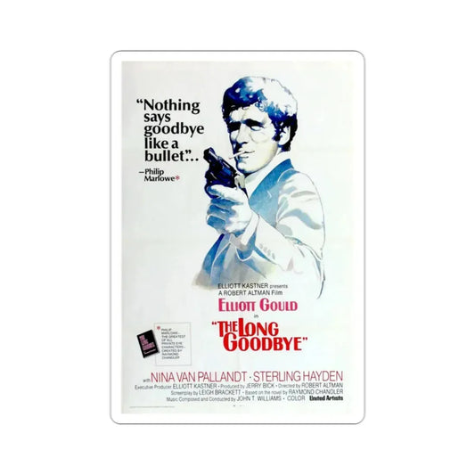 The Long Goodbye 1973 2 Movie Poster STICKER Vinyl Die-Cut Decal 2 Inch - The Sticker Space
