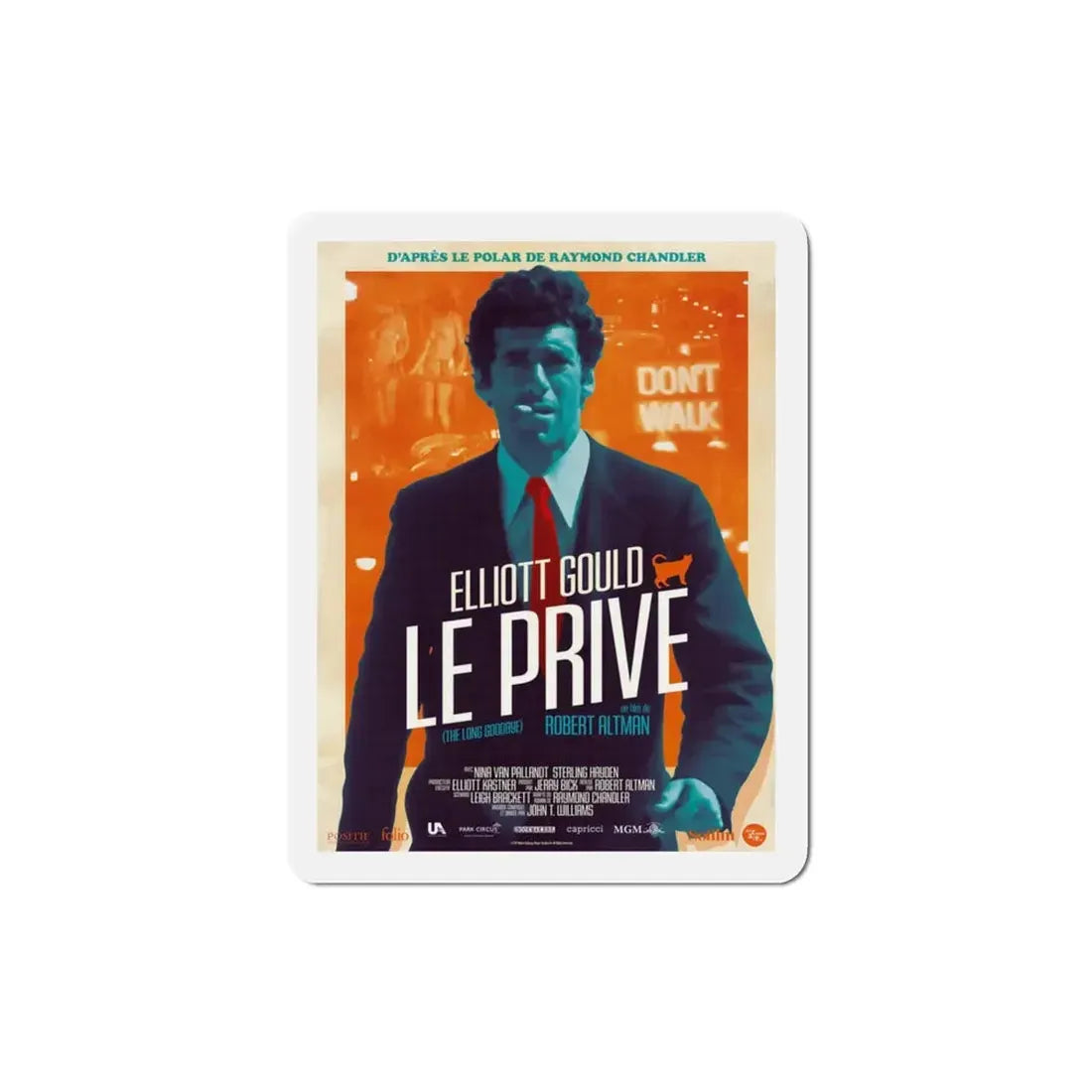 The Long Goodbye 1973 3 Movie Poster Refrigerator Magnet 3 Inch - The Sticker Space