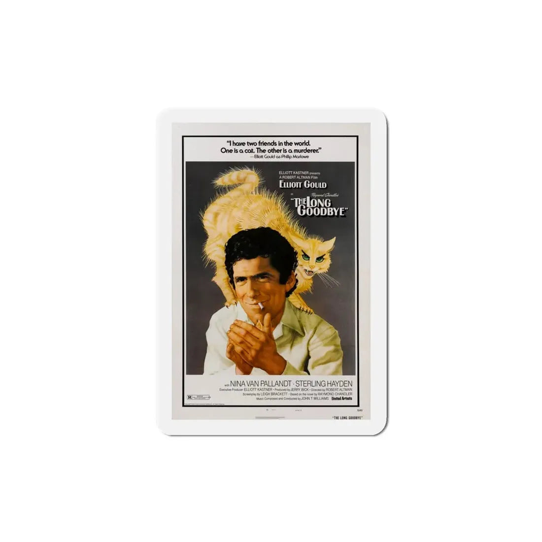 The Long Goodbye 1973 4 Movie Poster Refrigerator Magnet 4 Inch - The Sticker Space