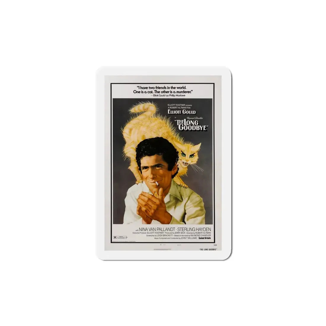The Long Goodbye 1973 4 Movie Poster Refrigerator Magnet 5 Inch - The Sticker Space