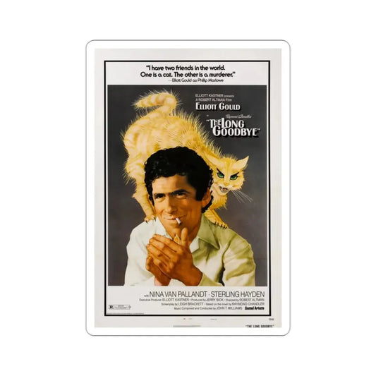The Long Goodbye 1973 4 Movie Poster STICKER Vinyl Die-Cut Decal 2 Inch - The Sticker Space