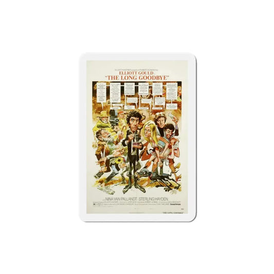 The Long Goodbye 1973 Movie Poster Refrigerator Magnet 3 Inch - The Sticker Space
