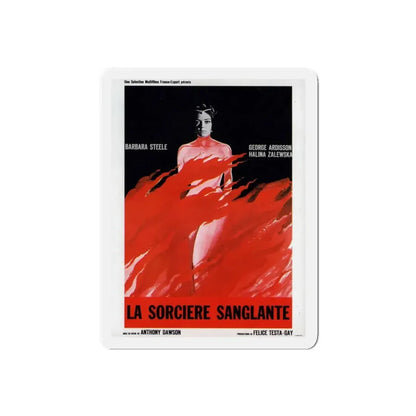 THE LONG HAIR OF DEATH 1964 Movie Poster - Refrigerator Magnet 5 Inch Die-Cut - The Sticker Space