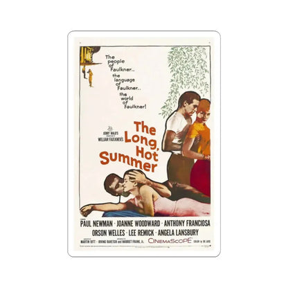 The Long Hot Summer 1958 Movie Poster - STICKER Vinyl Kiss-Cut Decal 2 Inch White - The Sticker Space