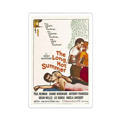 The Long Hot Summer 1958 Movie Poster - STICKER Vinyl Kiss-Cut Decal 3 Inch White - The Sticker Space