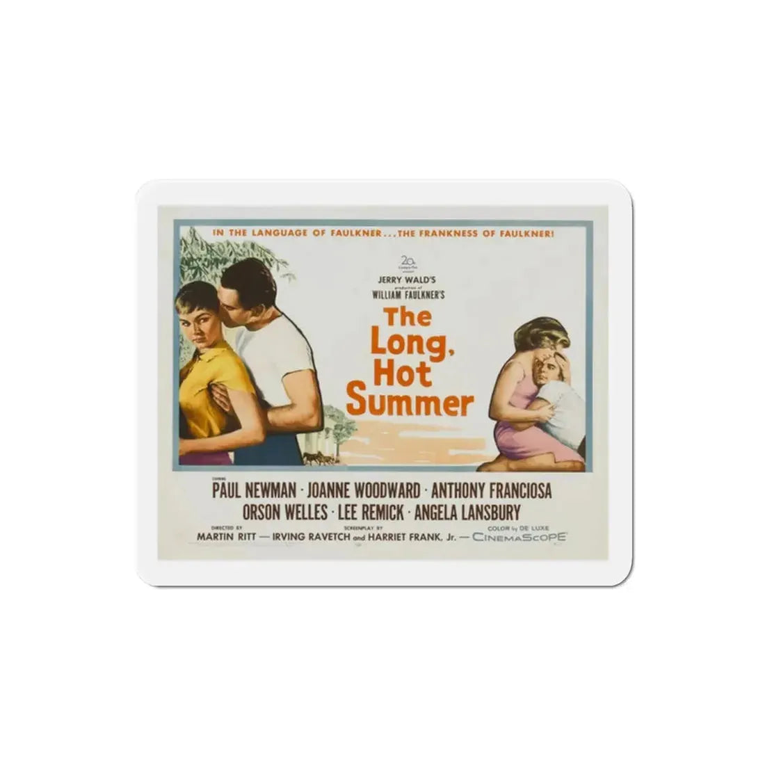 The Long Hot Summer 1958 v2 Movie Poster Refrigerator Magnet 2 Inch - The Sticker Space