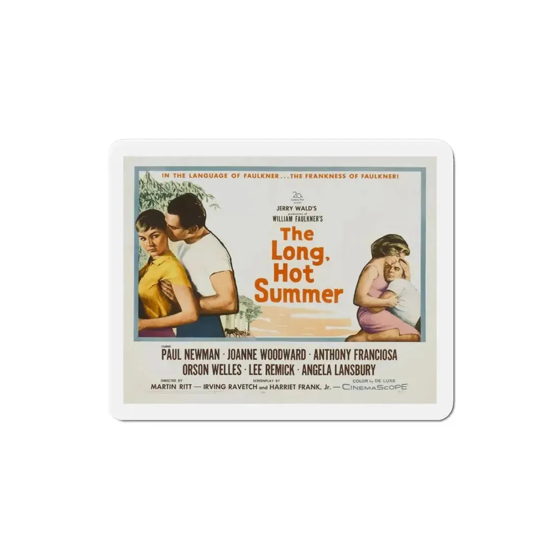 The Long Hot Summer 1958 v2 Movie Poster Refrigerator Magnet 3 Inch - The Sticker Space