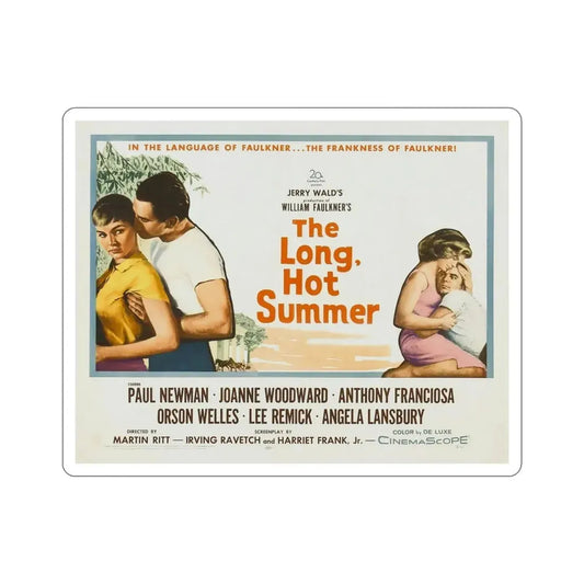 The Long Hot Summer 1958 v2 Movie Poster STICKER Vinyl Die-Cut Decal 6 Inch - The Sticker Space