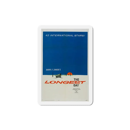 The Longest Day 1962 Movie Poster Refrigerator Magnet 3 Inch - The Sticker Space