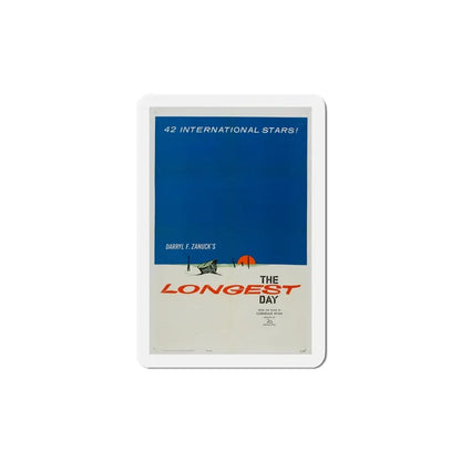 The Longest Day 1962 Movie Poster Refrigerator Magnet 5 Inch - The Sticker Space