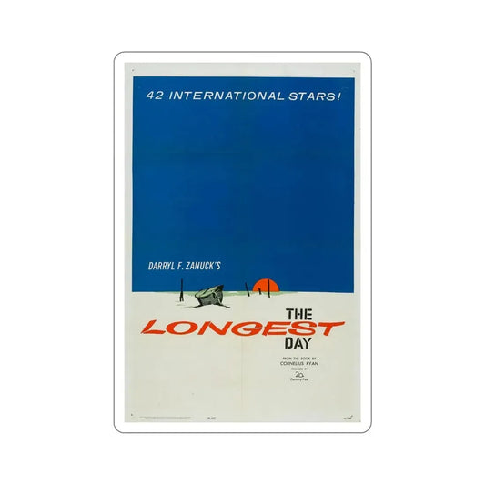 The Longest Day 1962 Movie Poster STICKER Vinyl Die-Cut Decal 6 Inch - The Sticker Space