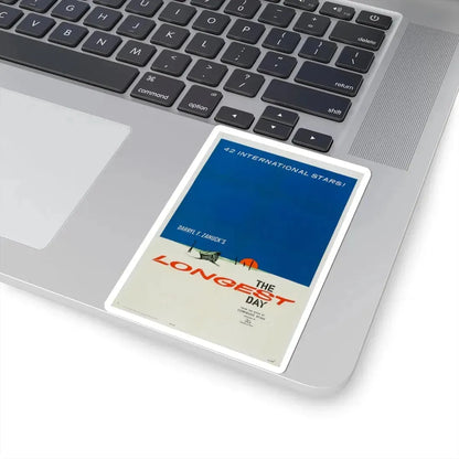 The Longest Day 1962 Movie Poster - STICKER Vinyl Kiss-Cut Decal - The Sticker Space