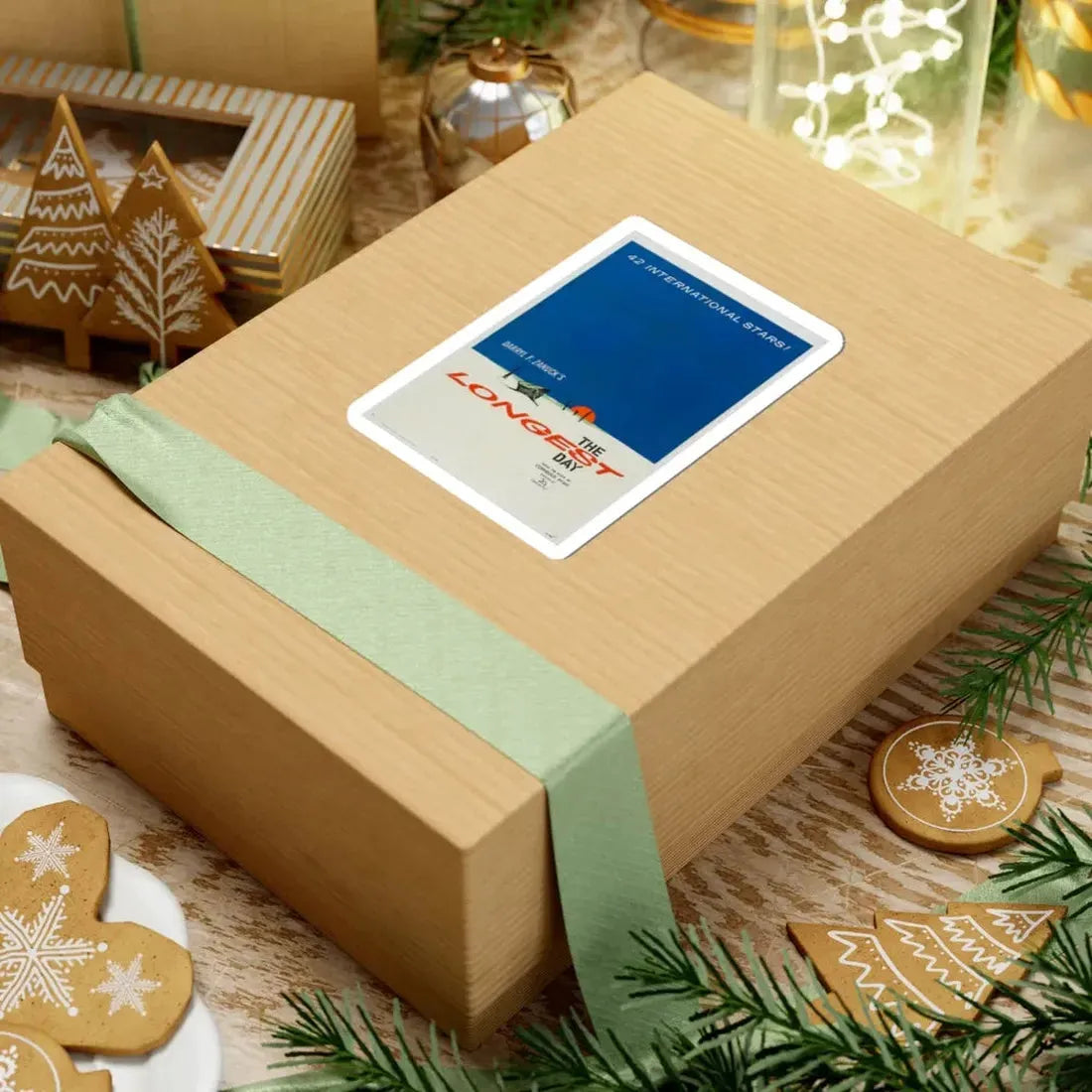 The Longest Day 1962 Movie Poster - STICKER Vinyl Kiss-Cut Decal - The Sticker Space