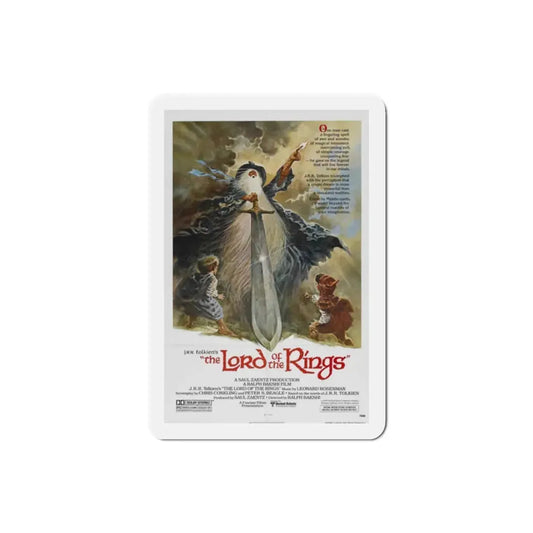 The Lord of the Rings 1978 Movie Poster Refrigerator Magnet 2 Inch - The Sticker Space