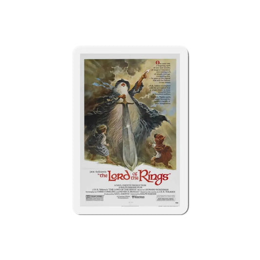 The Lord of the Rings 1978 Movie Poster Refrigerator Magnet 2 Inch - The Sticker Space