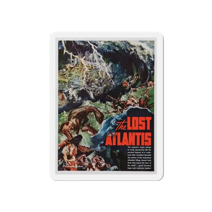 THE LOST ATLANTIS (UNPRODUCED) Movie Poster - Refrigerator Magnet 3 Inch Die-Cut - The Sticker Space
