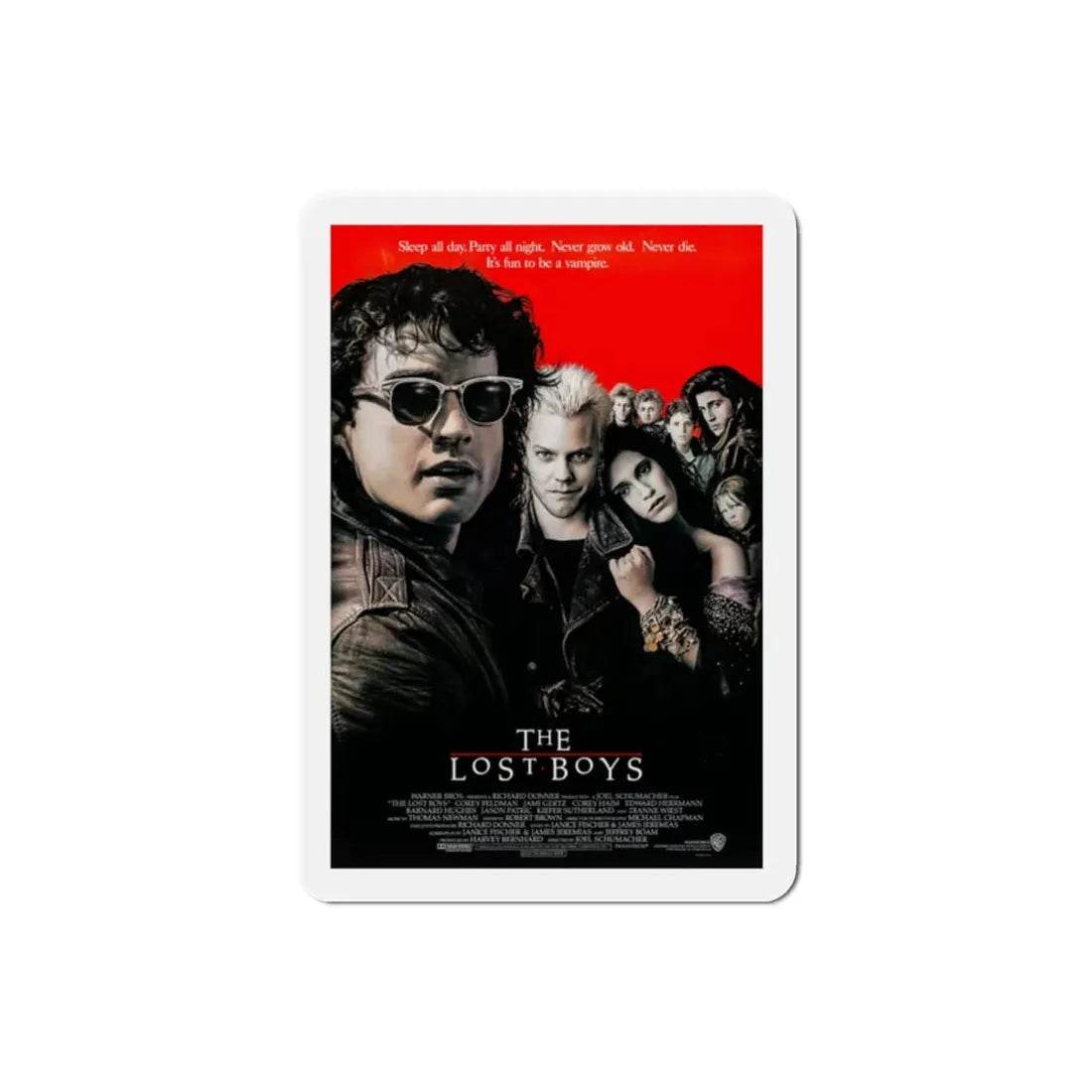 The Lost Boys 1987 Movie Poster Refrigerator Magnet 2 Inch - The Sticker Space