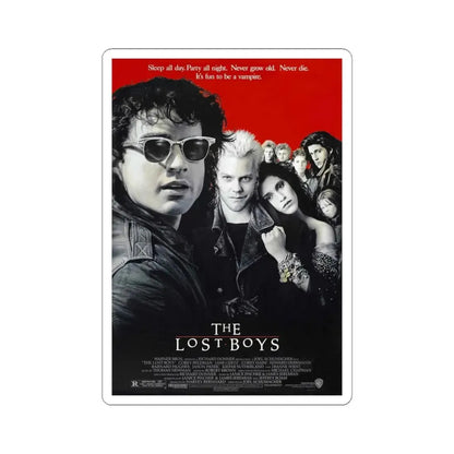 THE LOST BOYS 1987 Movie Poster - STICKER Vinyl Kiss-Cut Decal 6 Inch White - The Sticker Space