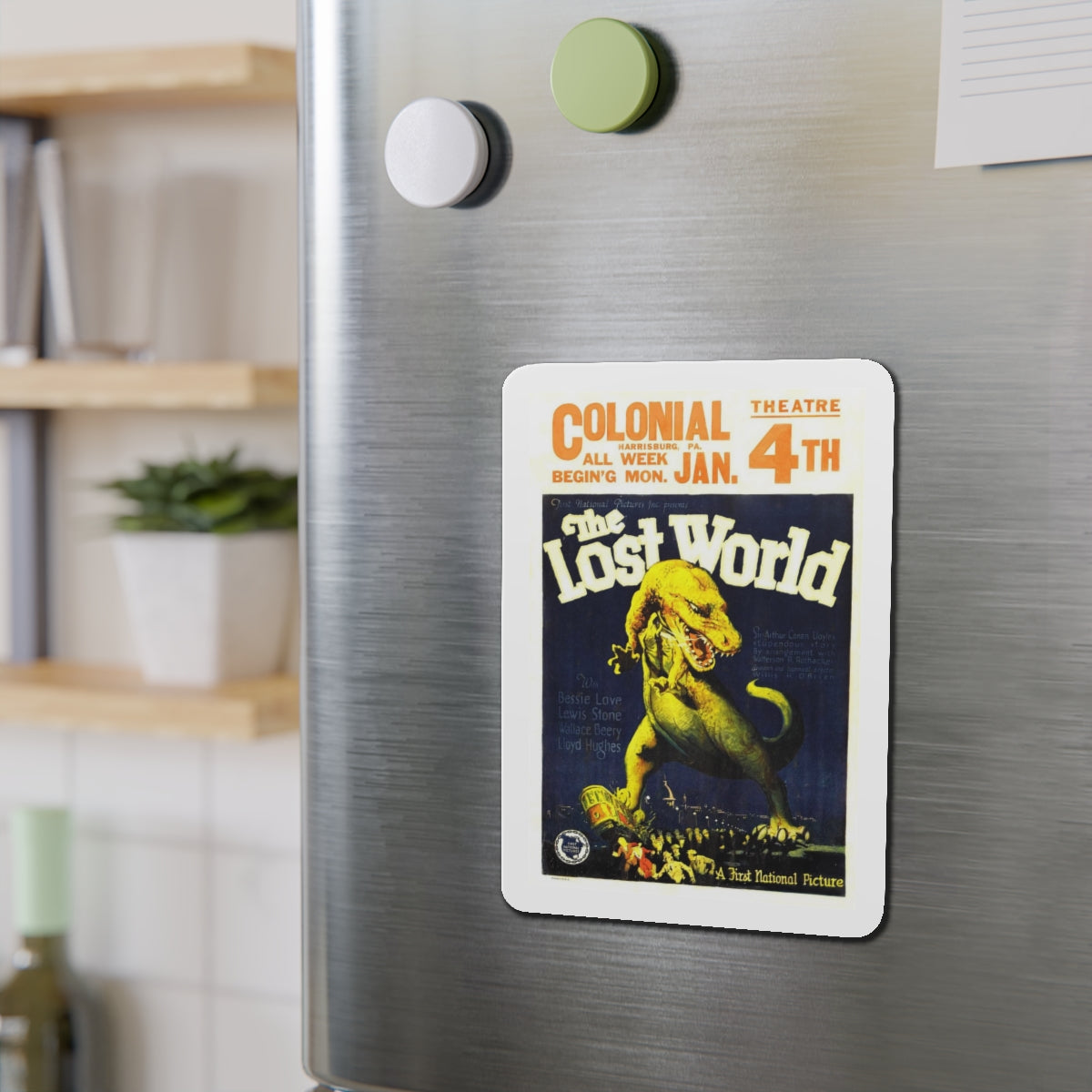 THE LOST WORLD 1960 Movie Poster - Refrigerator Magnet-The Sticker Space