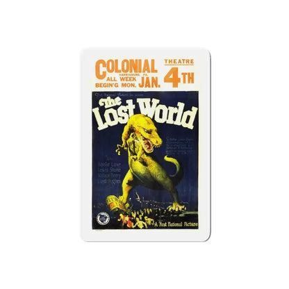 THE LOST WORLD 1960 Movie Poster - Refrigerator Magnet 6 Inch Die-Cut - The Sticker Space