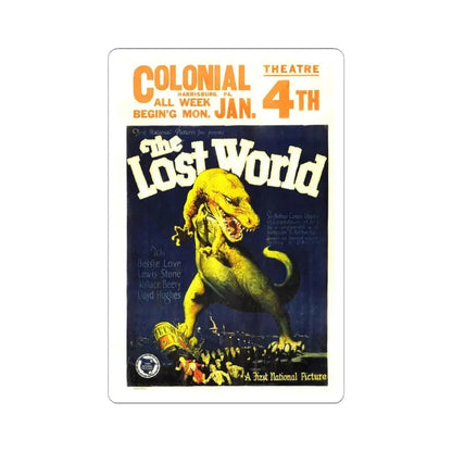 THE LOST WORLD 1960 Movie Poster - STICKER Vinyl Kiss-Cut Decal 4 Inch White - The Sticker Space
