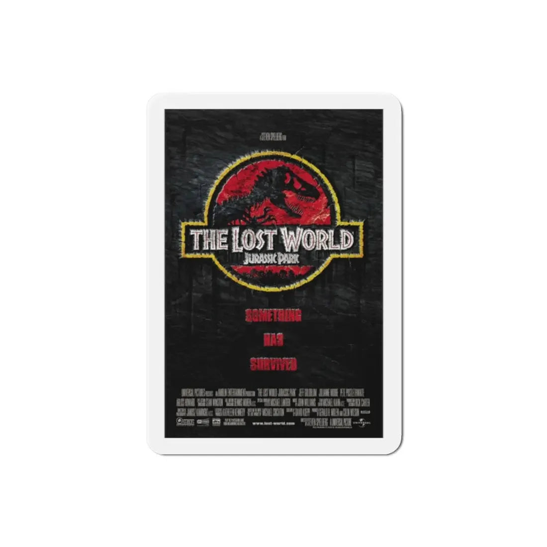 The Lost World Jurassic Park 1997 2 Movie Poster Refrigerator Magnet 2 Inch - The Sticker Space