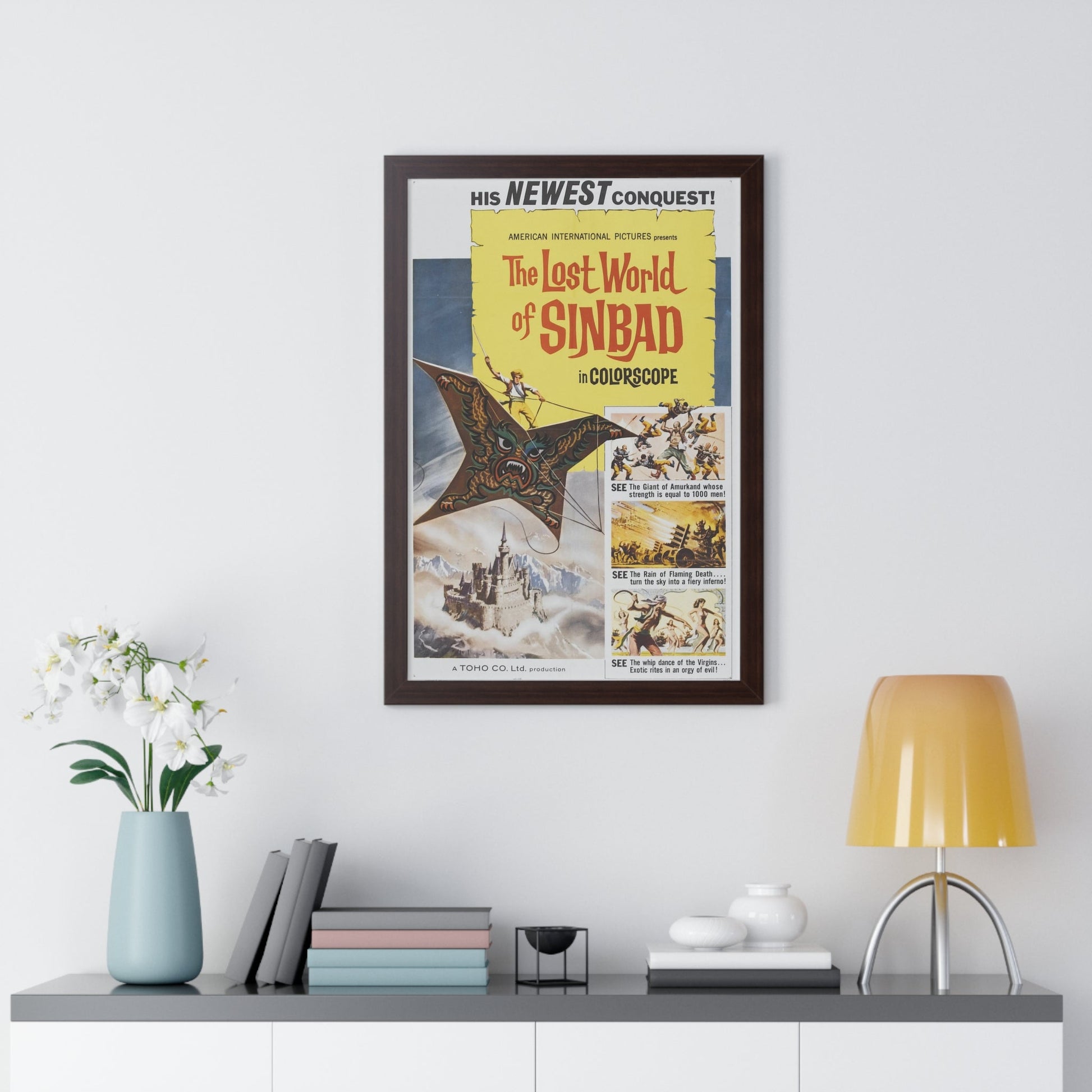 THE LOST WORLD OF SINBAD 1963 - Framed Movie Poster-The Sticker Space