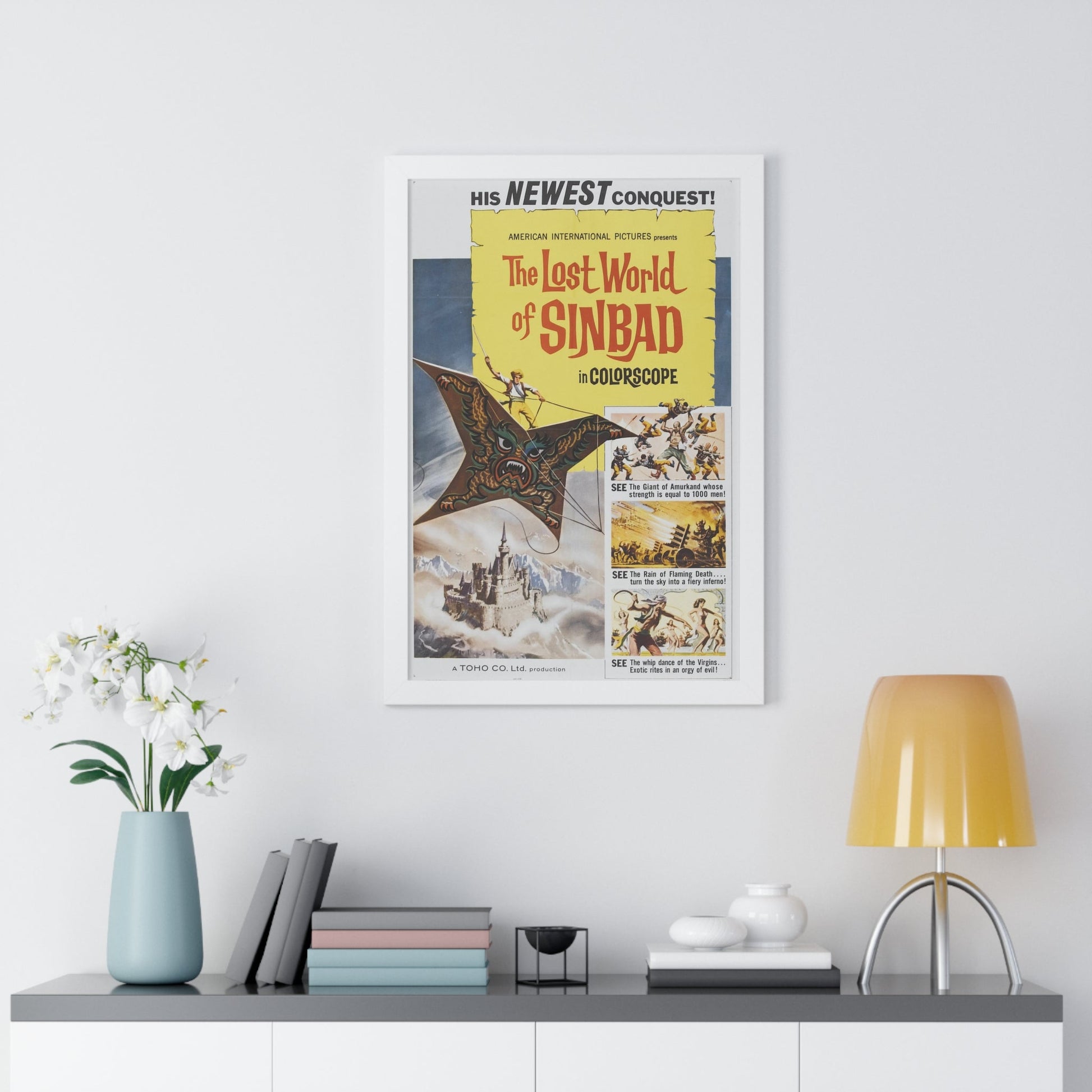 THE LOST WORLD OF SINBAD 1963 - Framed Movie Poster-The Sticker Space