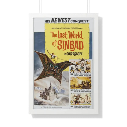 THE LOST WORLD OF SINBAD 1963 - Framed Movie Poster 20" x 30" White - The Sticker Space