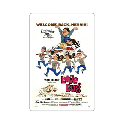 The Love Bug 1969 Movie Poster STICKER Vinyl Die-Cut Decal 3 Inch - The Sticker Space