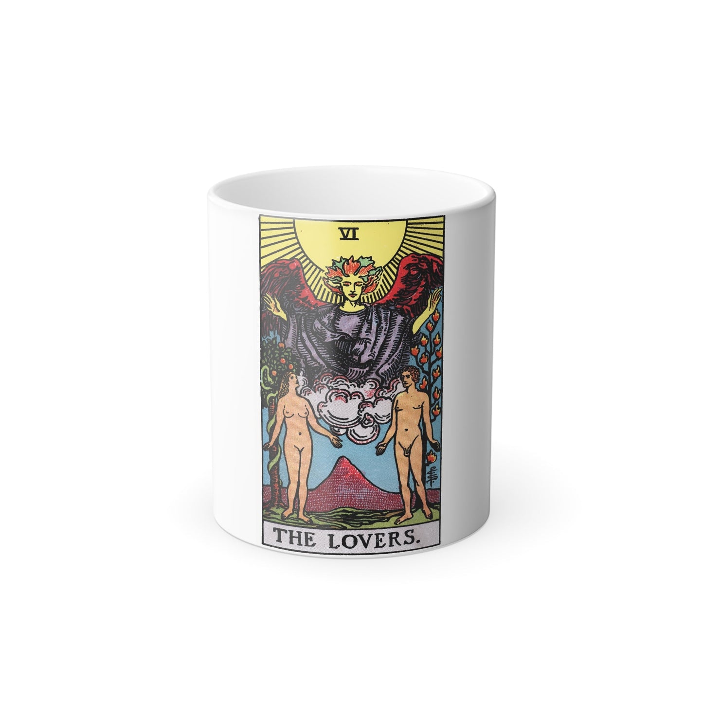 The Lovers (Tarot Card) Color Changing Mug 11oz-11oz-The Sticker Space