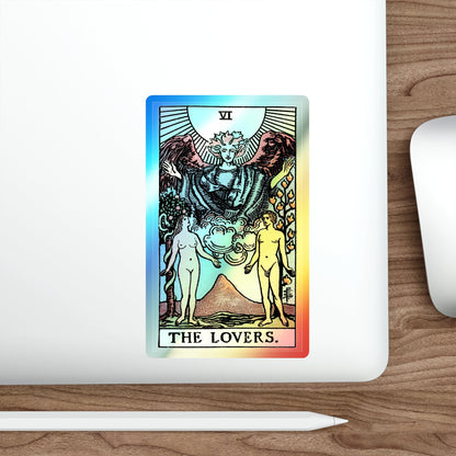 The Lovers (Tarot Card) Holographic STICKER Die-Cut Vinyl Decal-The Sticker Space